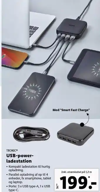 Lidl Usb-power-ladestation tilbud