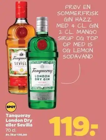 Netto Tanqueray london dry eller sevilla tilbud