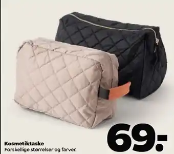 Kosmetik taske, forskellige farver og størrelser