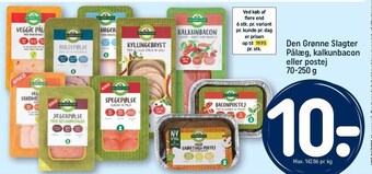 REMA 1000 Den grønne slagter pålæg, flere varianter tilbud