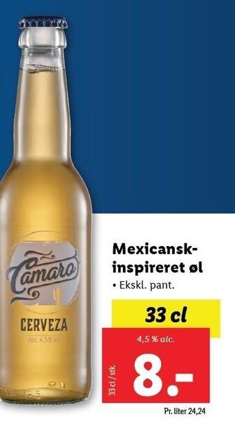 Lidl Mexicanskinspireret øl tilbud