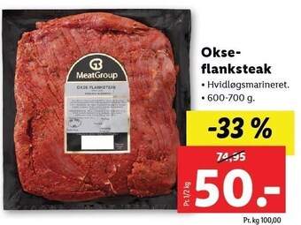 Lidl Okse flankesteak tilbud