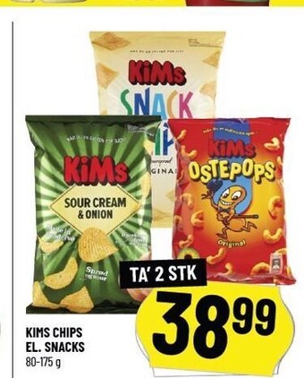 Løvbjerg Kims chips el. snacks tilbud