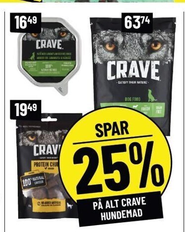 Løvbjerg Spar 25% på alt crave hundemad tilbud