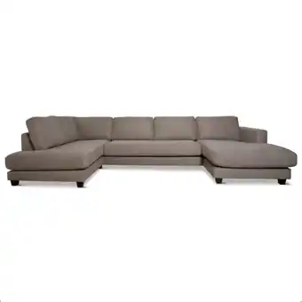 Malaga hjørnesofa, gråbrun