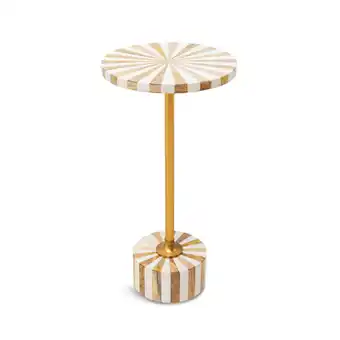 Sit´n Sleep Domero cirque sidebord, guld/hvid tilbud