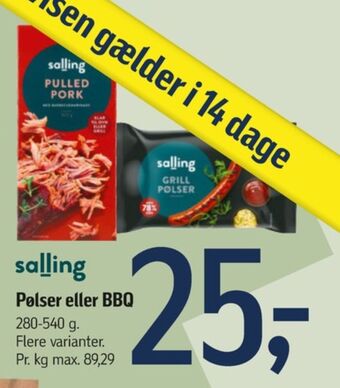 Føtex Salling pulled pork tilbud