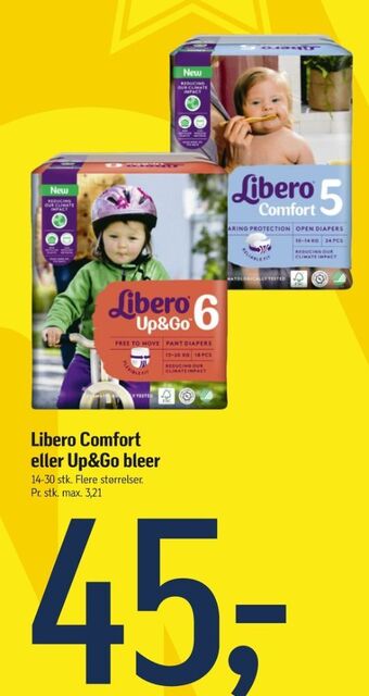 Føtex Comfort bleer str 5 10-14 kg tilbud