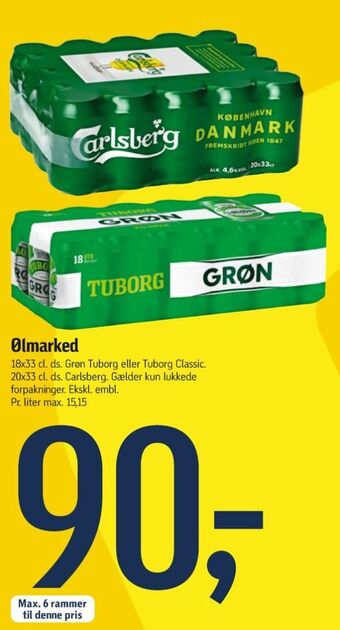 Føtex Grøn øl tilbud
