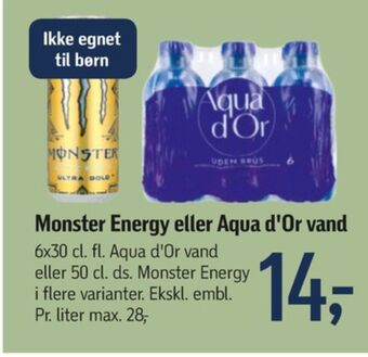 Føtex Ultra gold energidrik tilbud