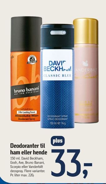David beckham deospray
