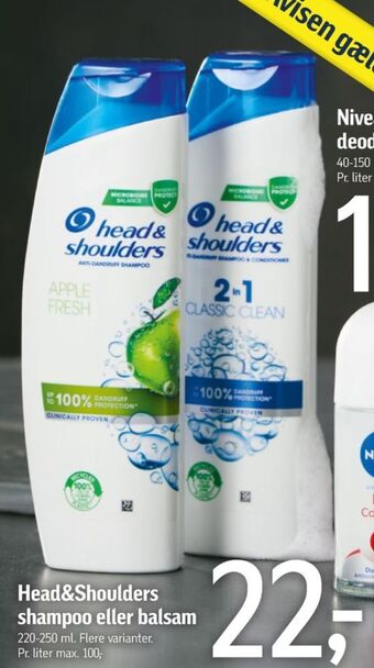 Føtex Head&shoulders shampoo tilbud