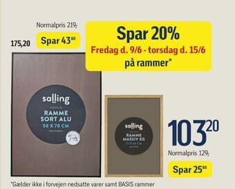 Føtex Salling billedramme tilbud