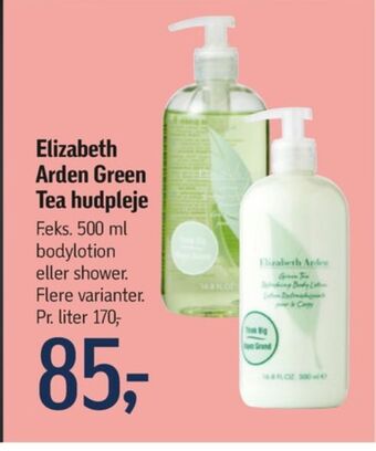 Føtex Green tea bodylotion tilbud