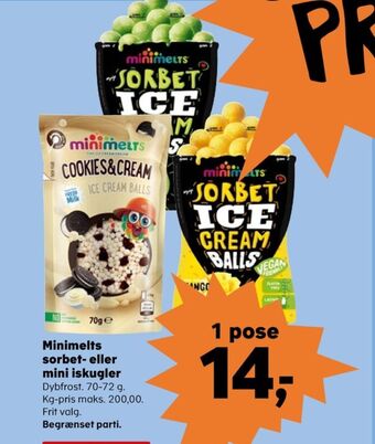 Cookies & cream iskugler
