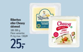 Føtex Cheasy skiveost 13% mild tilbud