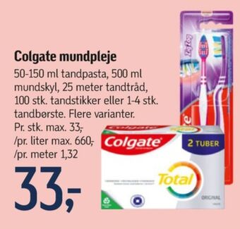 Føtex Colgate tandpasta tilbud