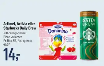 Føtex Actimel drikkeyoghurt tilbud