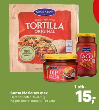 Kvickly Santa maria tortillawrap tilbud