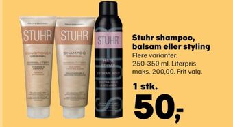 Kvickly Stuhr shampoo tilbud