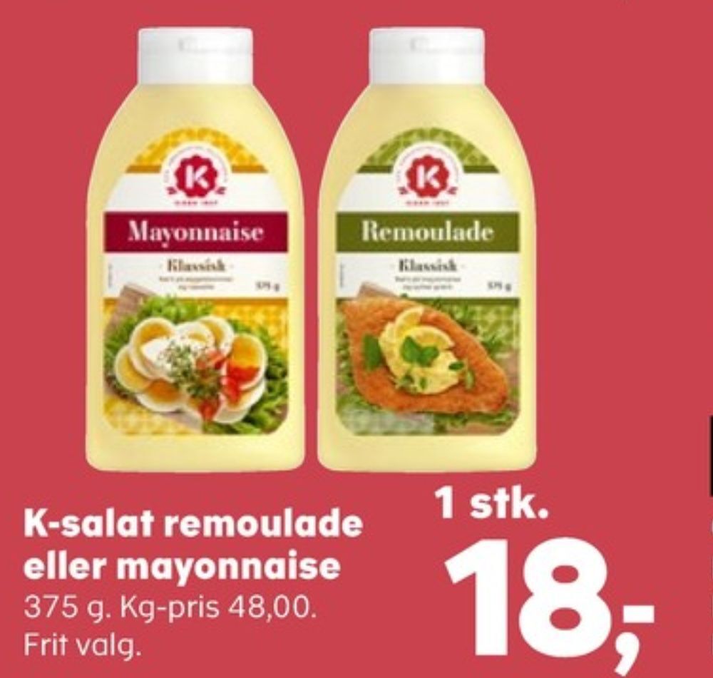 Kvickly K-salat mayonnaise tilbud