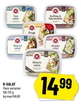 Løvbjerg K-salat kylling & baconsalat tilbud