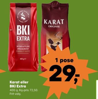 Extra specialristet kaffe formalet