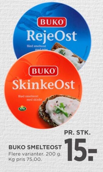 MENY Buko smelte smøreost skinkeost tilbud