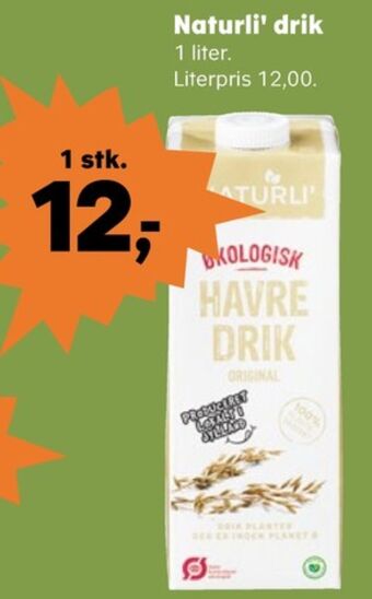 Naturli' havredrik