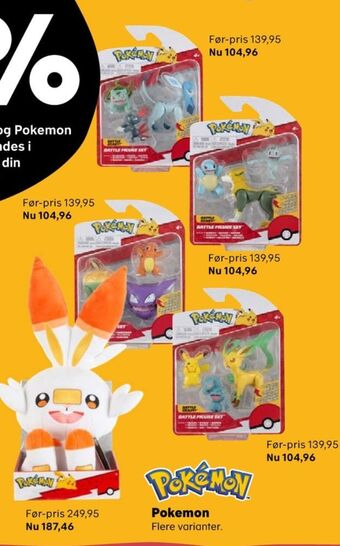 Kvickly Pokemon legetøj tilbud