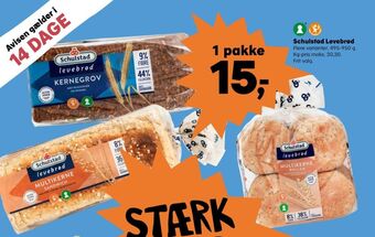SuperBrugsen Levebrød kernegrov rugbrødsskiver tilbud
