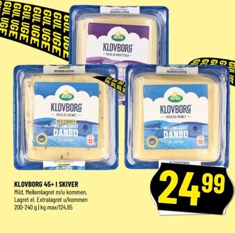 Løvbjerg Klovborg skiveost danbo ekstralagret tilbud