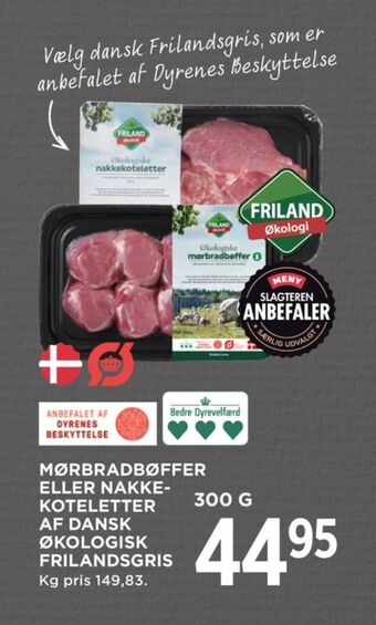 Friland økologi nakkekoteletter