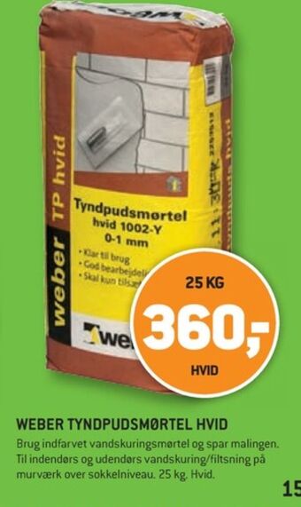 Weber pudsemørtel