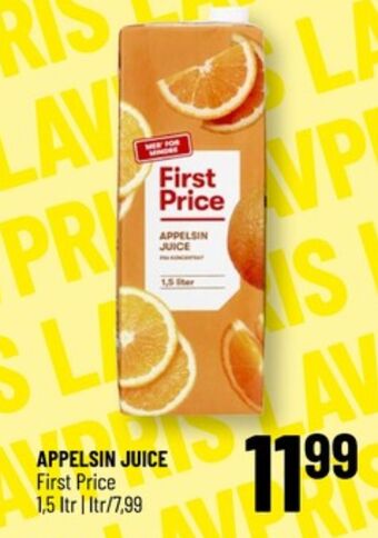 First price appelsinjuice