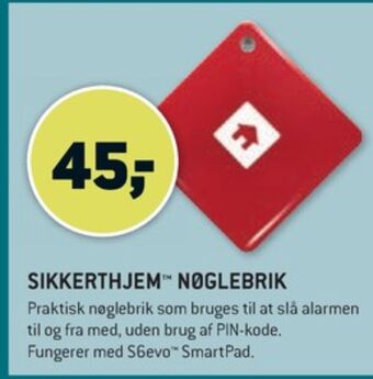 XL-BYG Sikkerthjem nøglebrik tilbud
