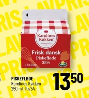 Løvbjerg Karolines piskefløde 38% tilbud