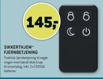 XL-BYG Sikkerthjem fjernbetjening tilbud