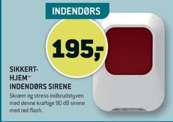 XL-BYG Sikkerthjem sirene tilbud