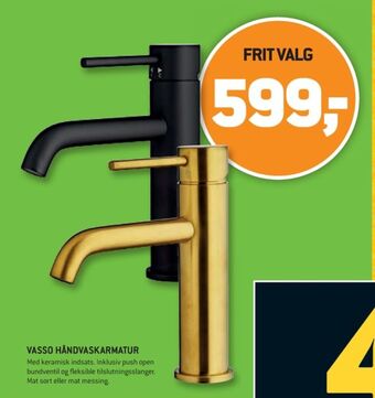 XL-BYG Vasso håndvaskarmatur tilbud