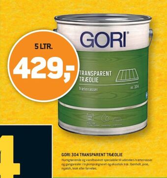 XL-BYG Gori træolie tilbud