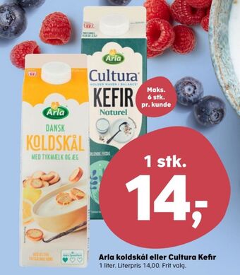 SuperBrugsen Arla koldskål tykmælk & æg tilbud