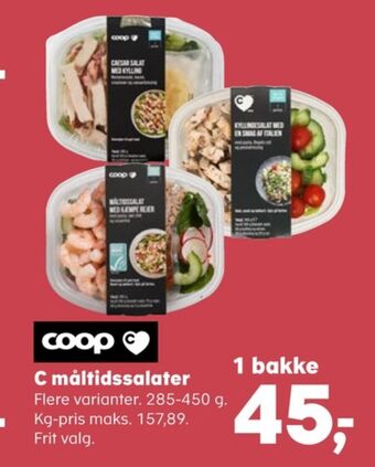SuperBrugsen Coop måltidssalat tilbud