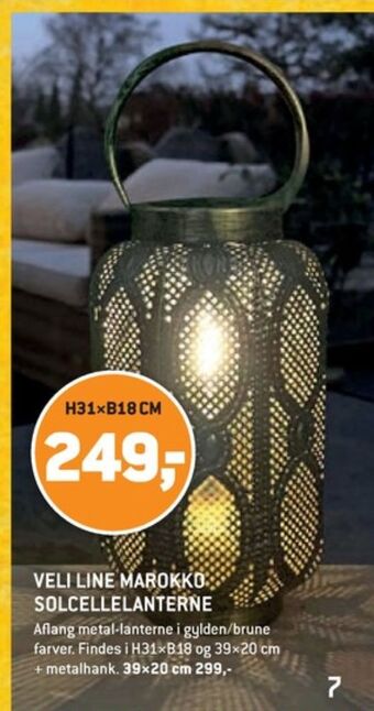 Veli line solcellelampe