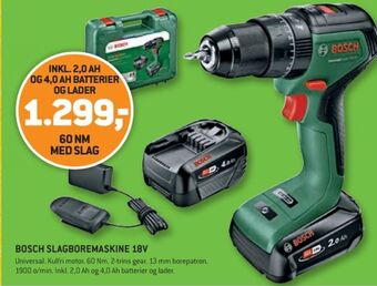 XL-BYG Grøn slagboremaskine tilbud