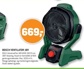 XL-BYG Grøn ventilator tilbud