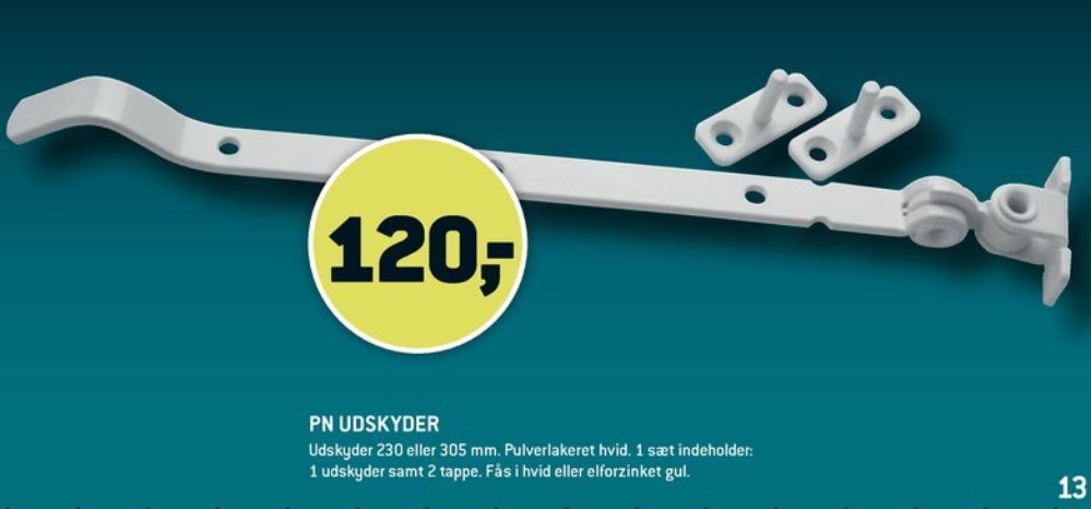 XL-BYG Pn beslag vinduesåbner tilbud