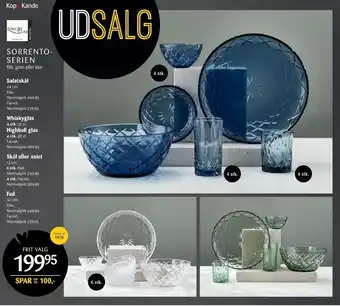 Kop & Kande Lyngby glas skål tilbud