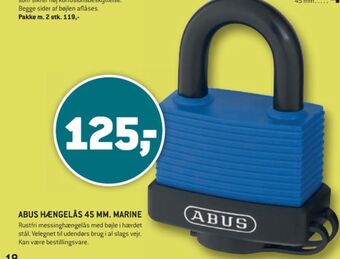 XL-BYG Abus hængelås tilbud