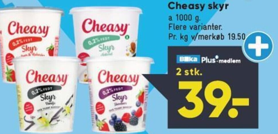 Bilka Cheasy skyr tilbud
